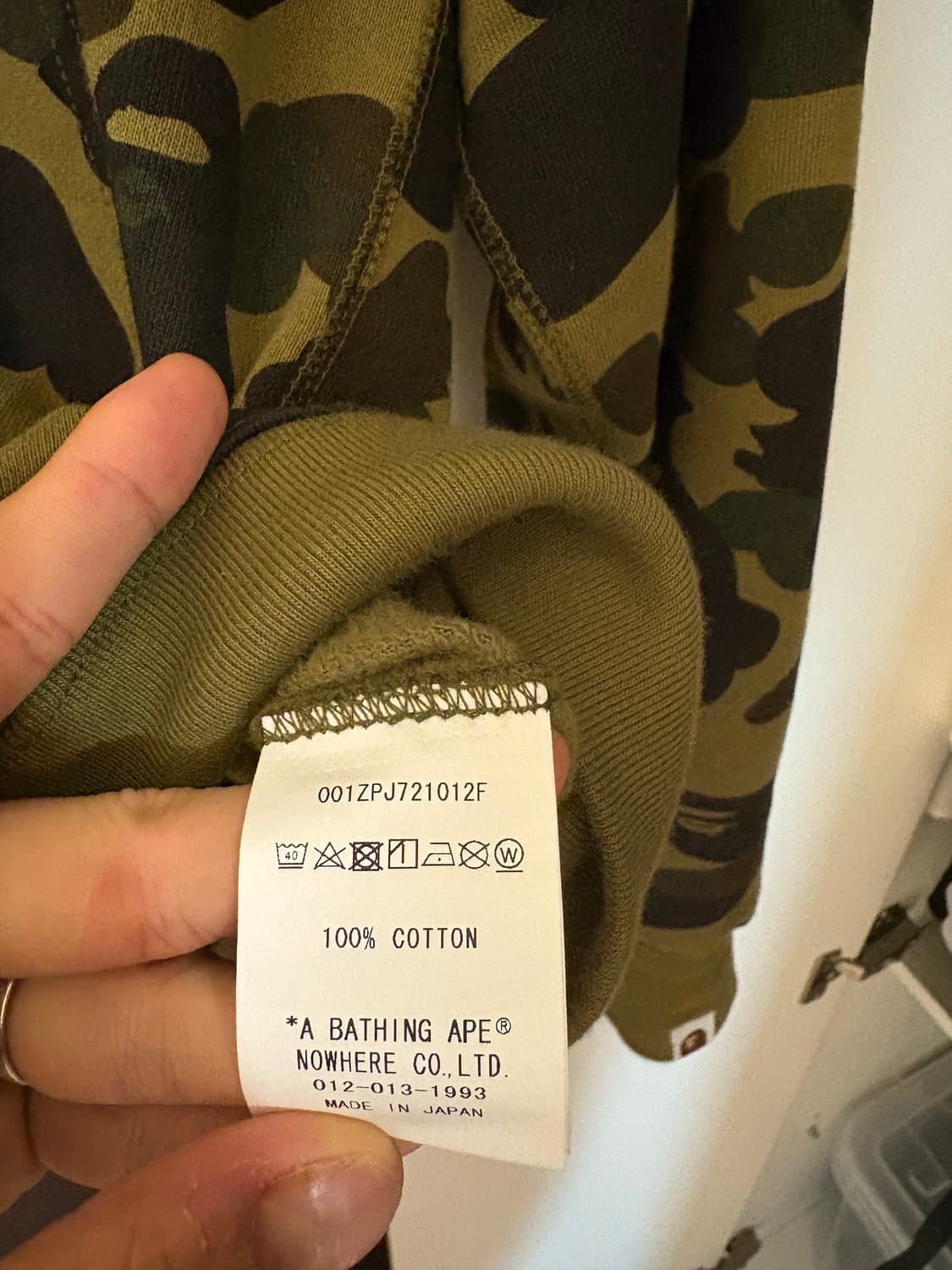 베이프 샤크 후드집업 그린  상품이미지6