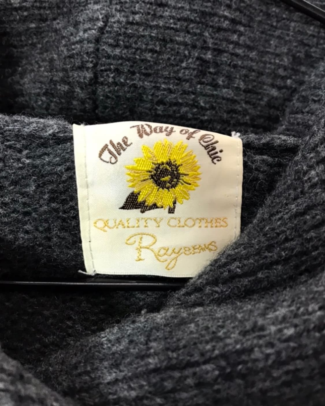 Ray Beams Dark Grey Hooded Wrap Cardigan 상품이미지3