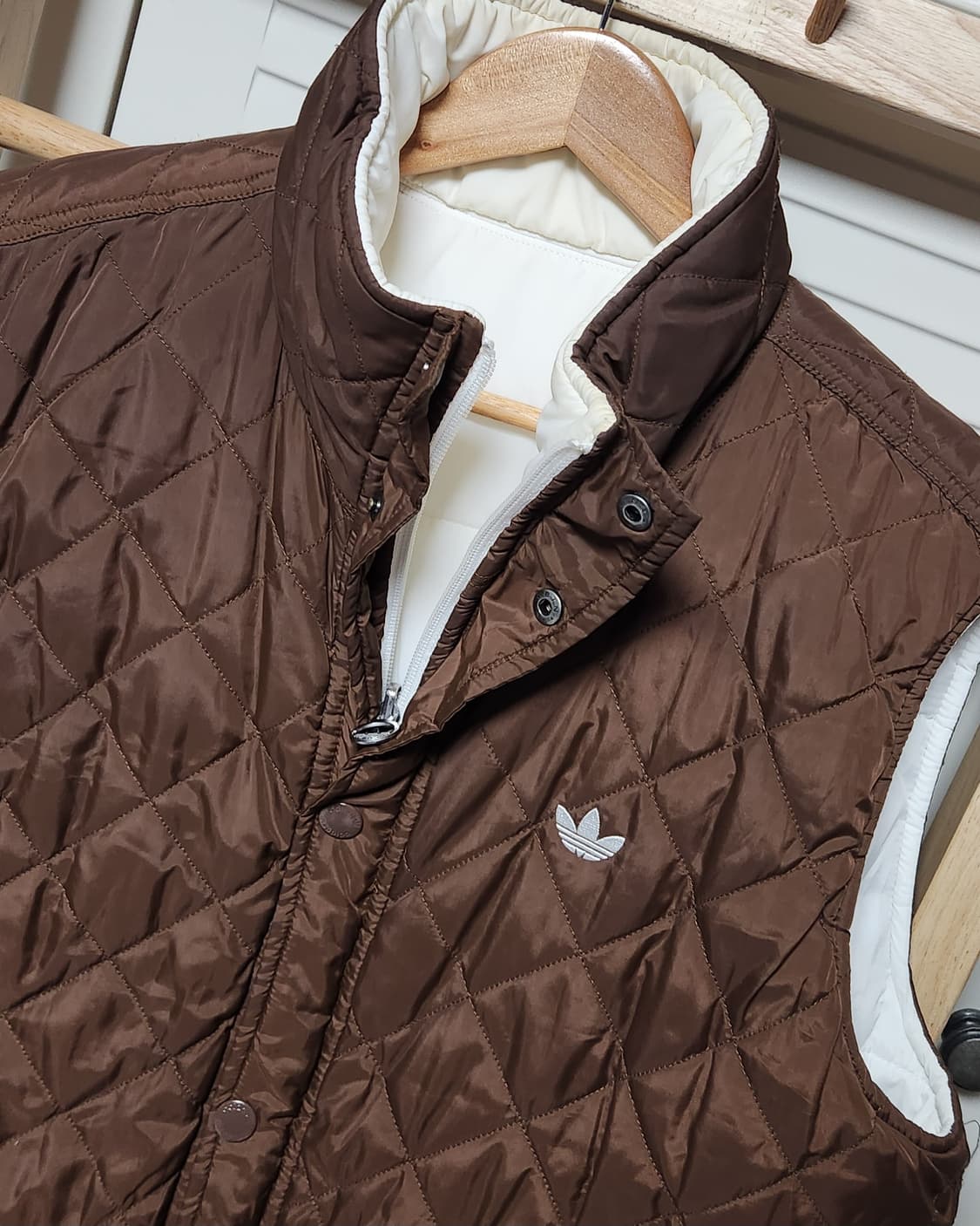 아디다스 브라운 양면 리버시블 베스트 조끼 패딩 자켓 상품이미지6