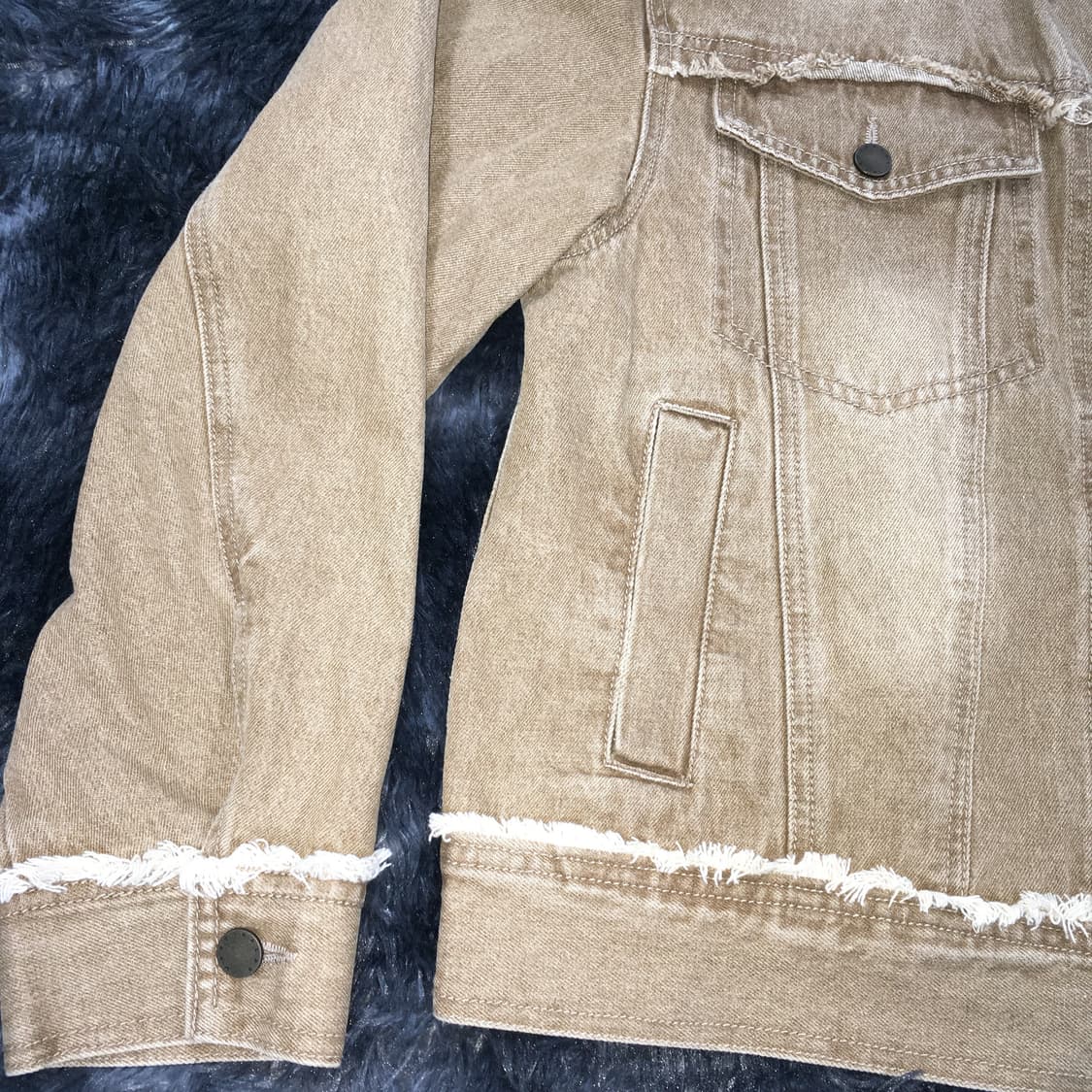 투티/0180 마틴플랜 태슬 데님자켓 브라운 트러커 상품이미지5