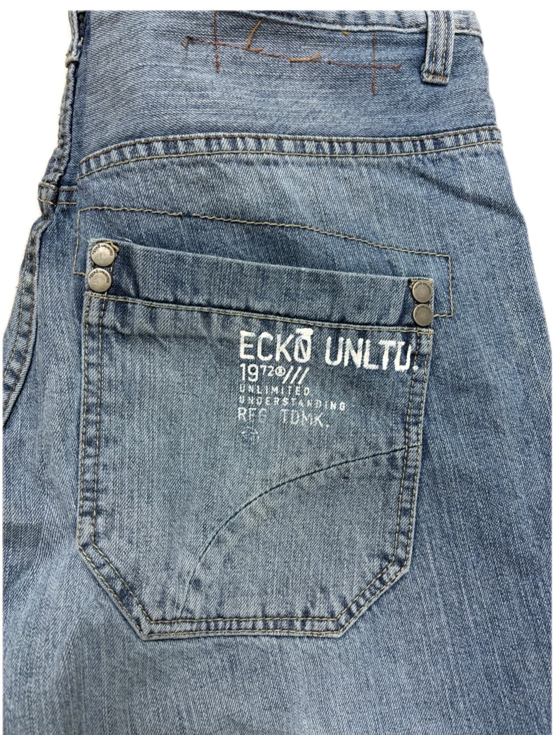 빈티지 중청 와이드 팬츠 상품이미지4