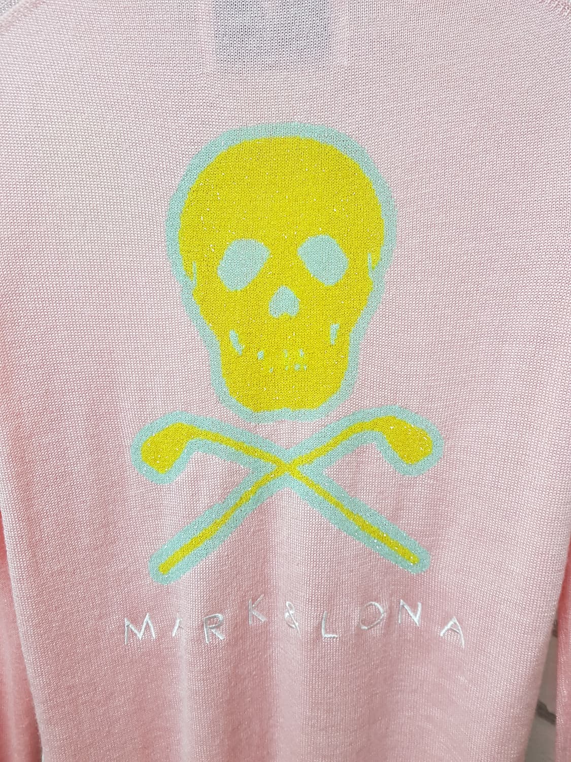 [여95/정품] MARK & LONA 핑크색 브이넥 니트 상품이미지7