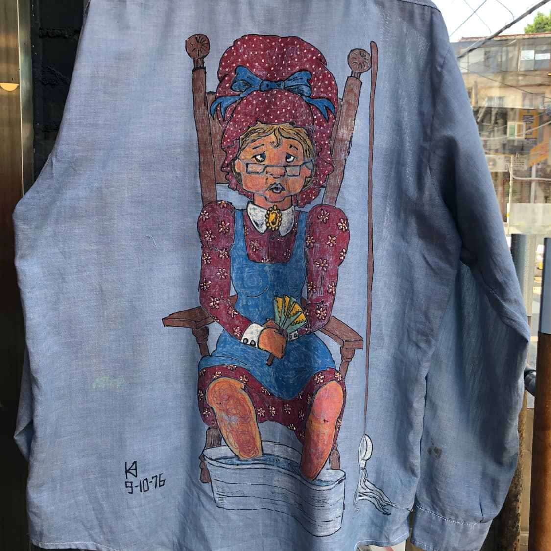 70s Vintage chambray shirt-L 상품이미지5