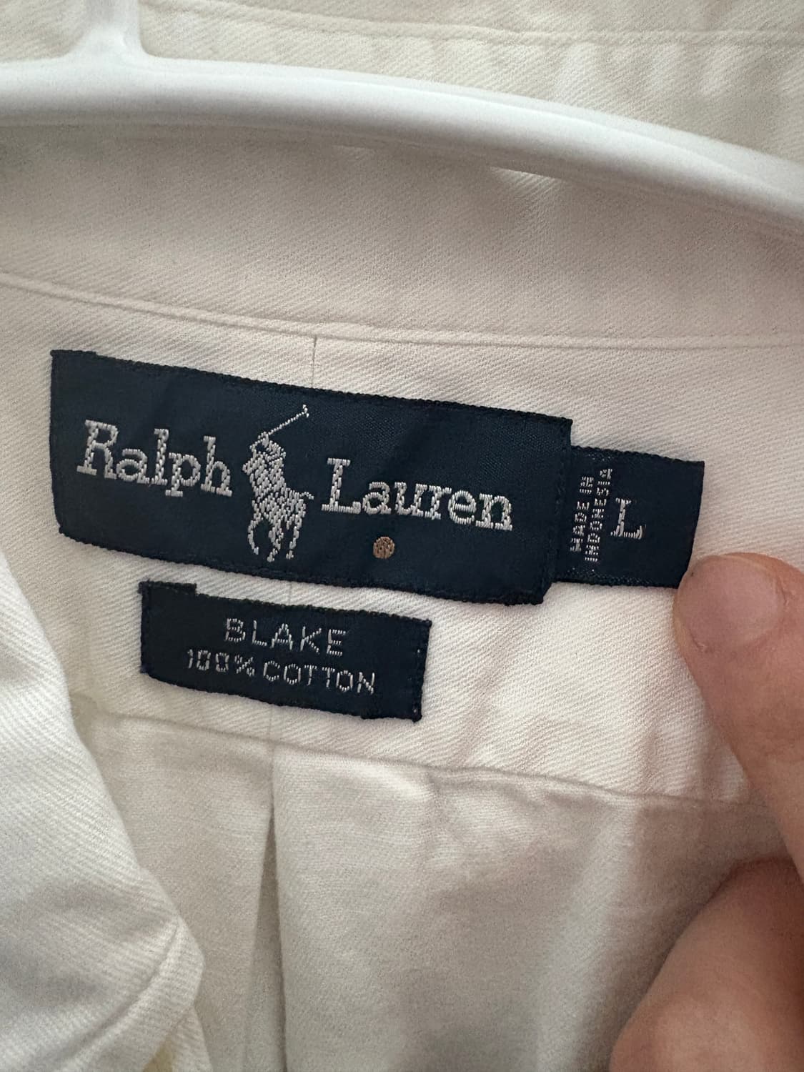 폴로 흰색 셔츠 새상품급 105~110사이즈 판매 상품이미지3