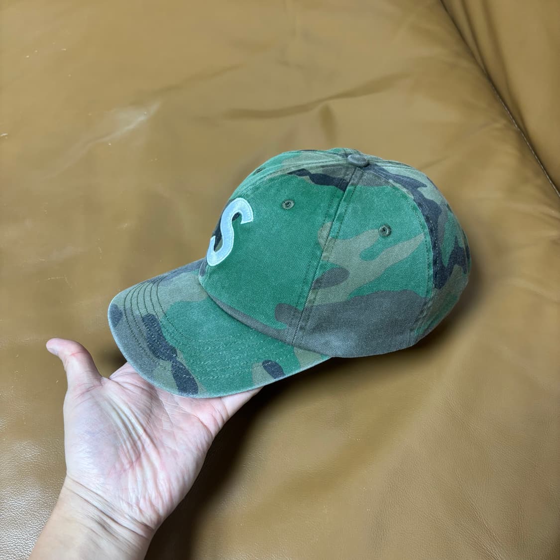 Supreme 슈프림 20ss 피그먼트 카모 S로고 6패널 볼캡 모자 상품이미지4