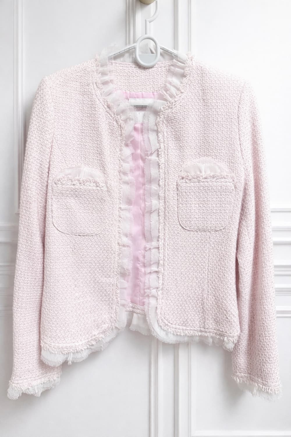 리즈리사 핑크 트위드 갸루 스나계 상품이미지1