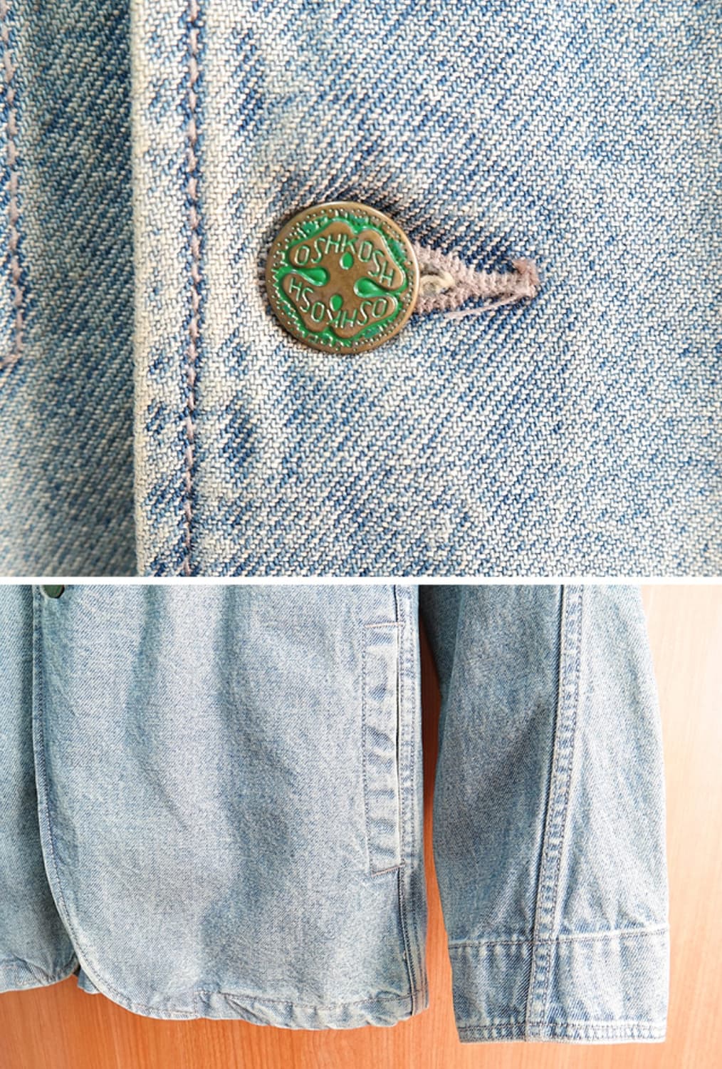 일본판 90s 오시코시 아메카지 워크데님자켓 L 상품이미지5