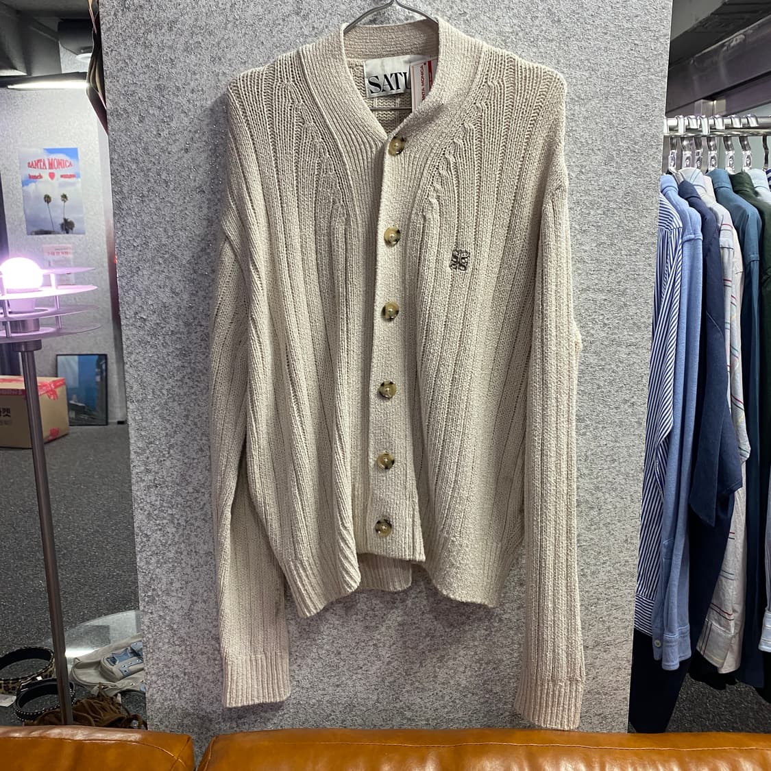 세터 파로 아이보리 부클 가디건 B4009 상품이미지2