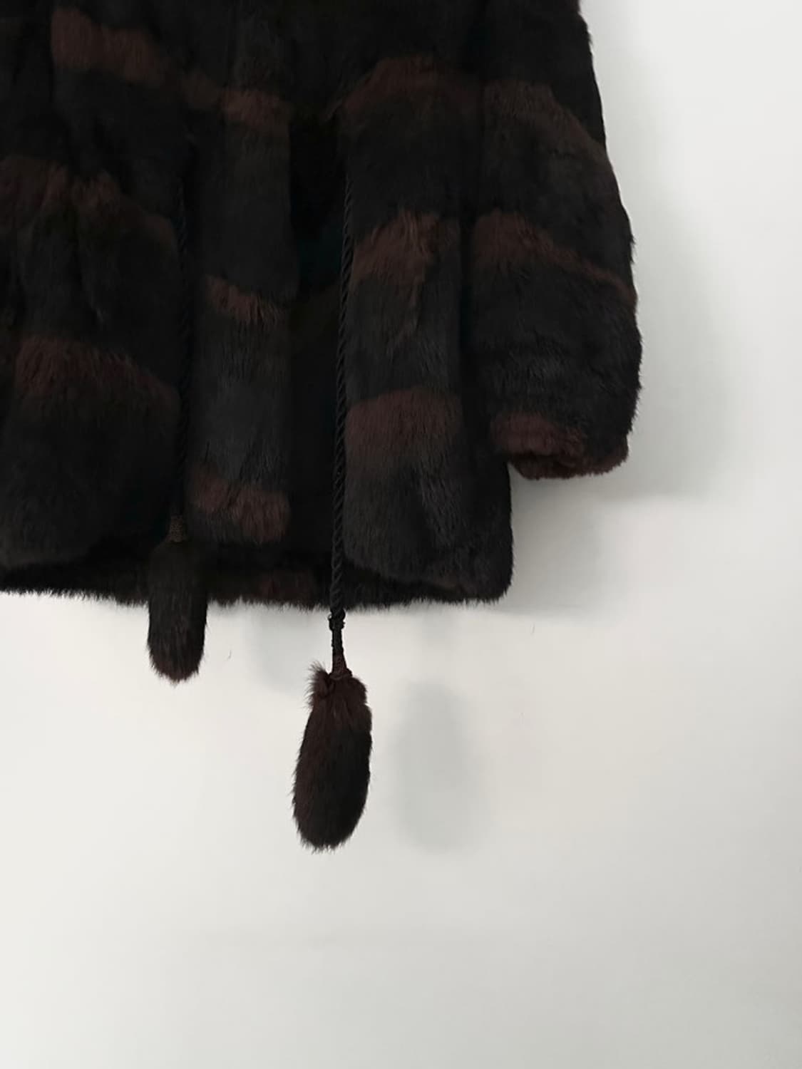 퍼 저켓, Stripe warm fur jacket  상품이미지9