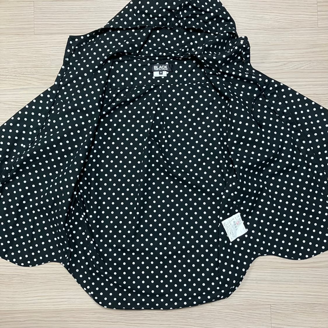 [Comme des Garcons] 블랙 도트 후드 셔츠 상품이미지5