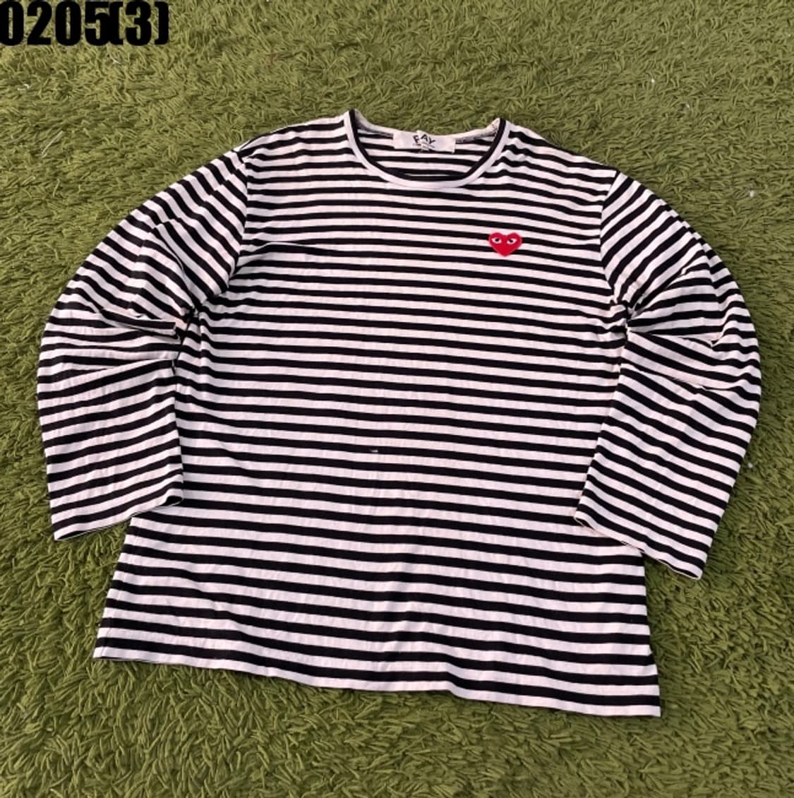 꼼데가르송 스트라이프 긴팔티셔츠 상품이미지1