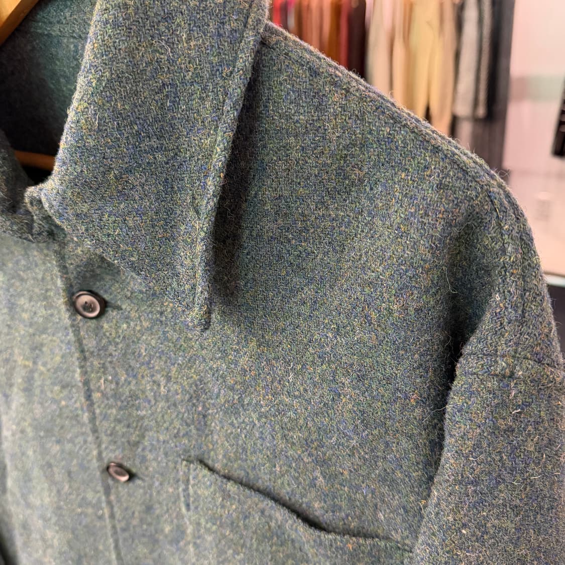 [M] 쿠어 해리스트위드 오바사이즈 자켓 상품이미지3