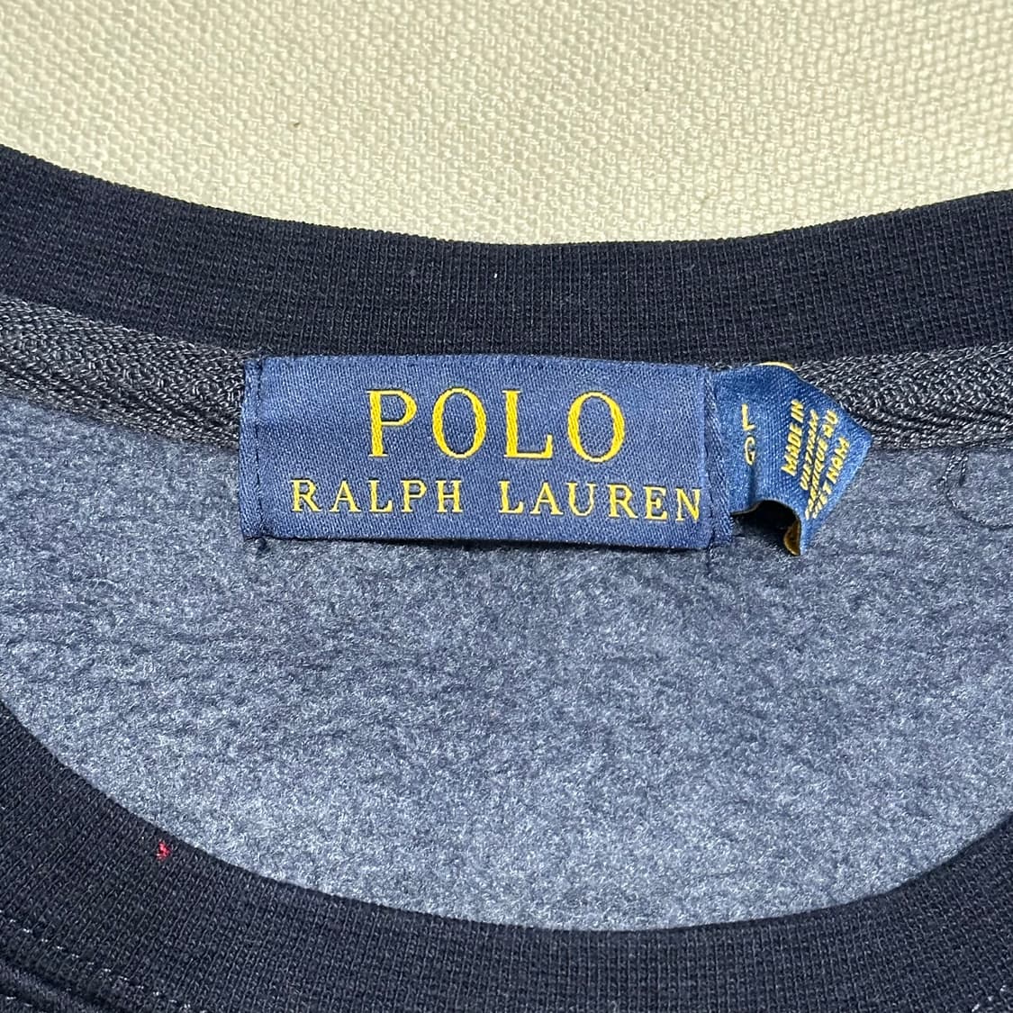 L 폴로랄프로렌 네이비 기모 맨투맨 상품이미지4