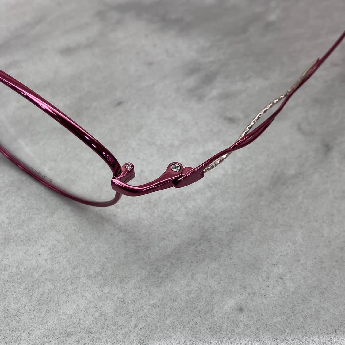 C82 세이코 SEIKO 빈티지 와인 오벌 B-Titan 메탈테 안경53 상품이미지2