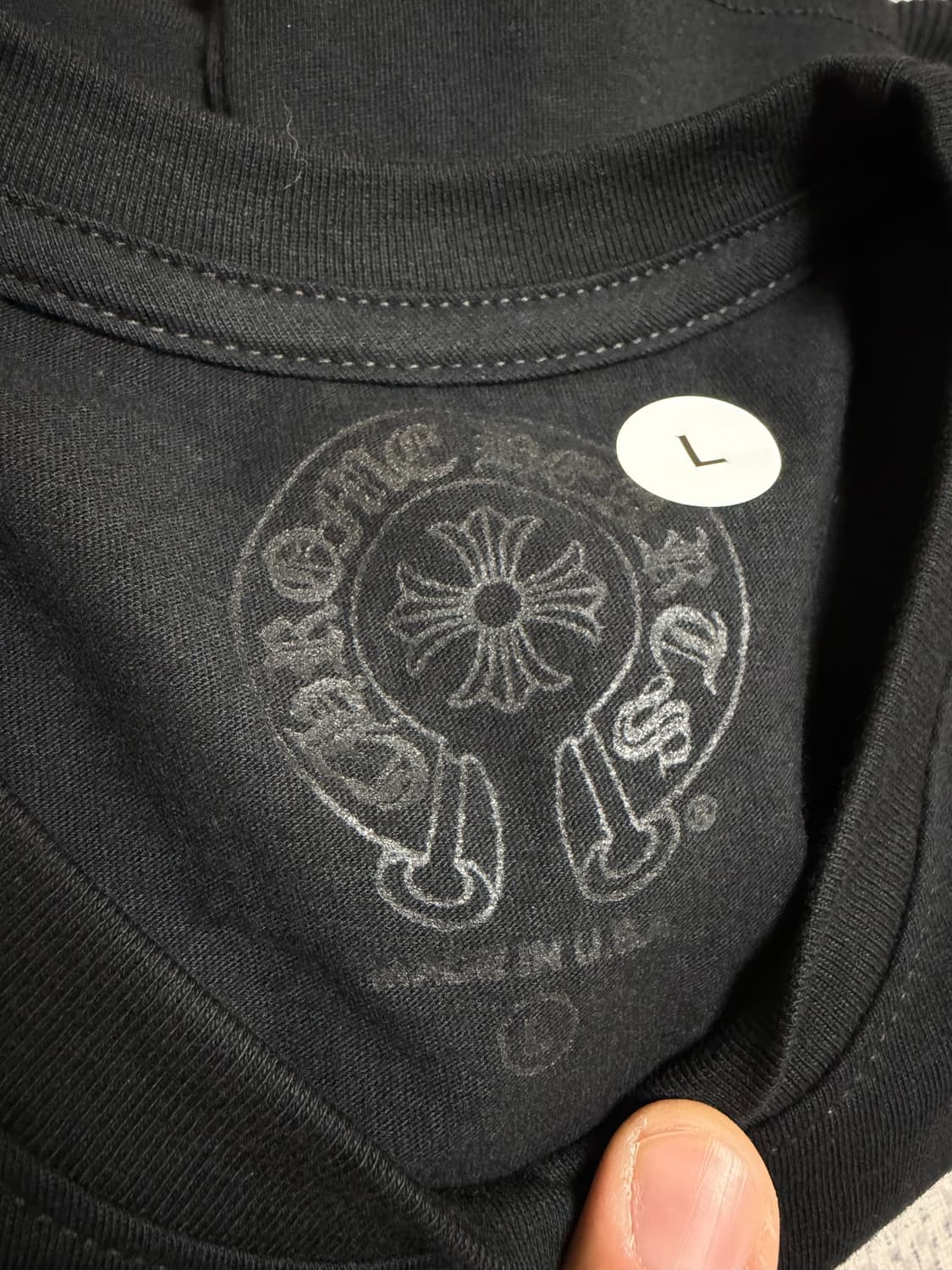 (미시착 새상품) 크롬하츠 반팔 L 핑크 상품이미지3