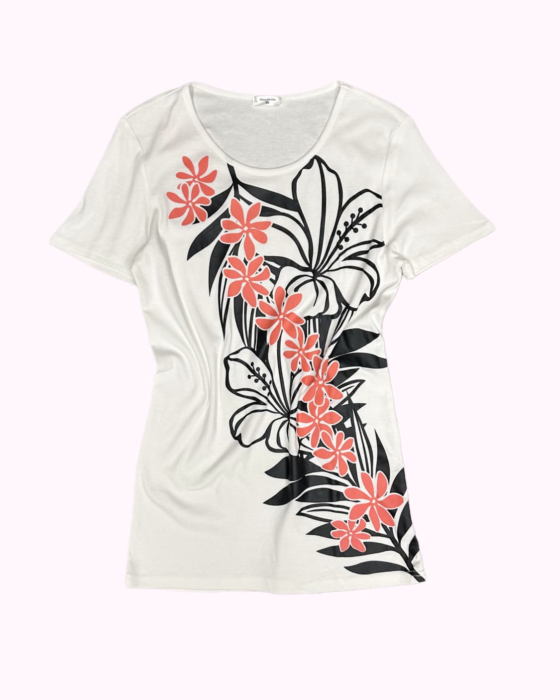 hawaiian flower white t-shirt 상품이미지2