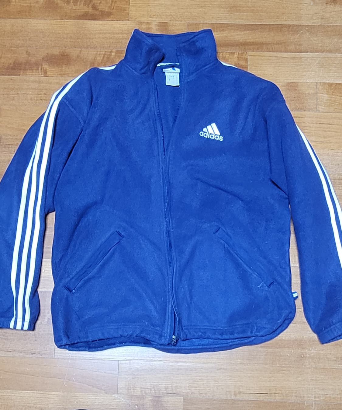 90's 아디다스 만국기 삼선 자켓 105 (네이비) 상품이미지2
