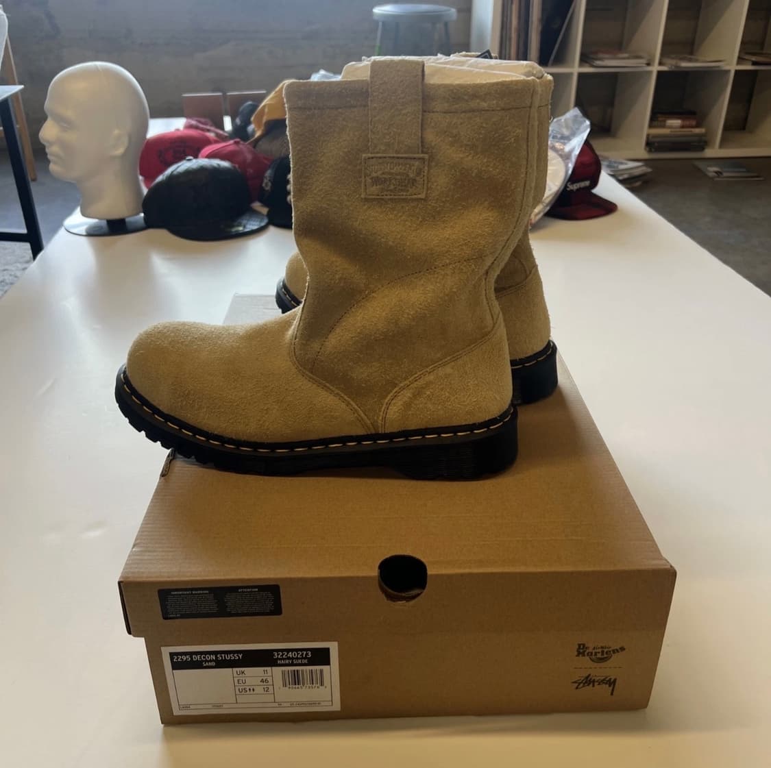 스투시 x 닥터마틴 2295 데콘 스웨이드 부츠   US 12 상품이미지4