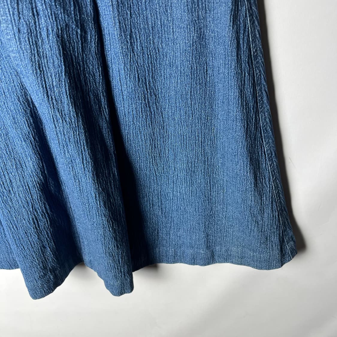 [ISSEY MIYAKE HAI] 90's 하이 스포츠 데님 롱스커트 상품이미지4