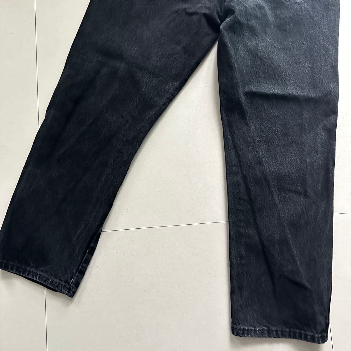 빈티지 러슬러 RUSTLER 흑청 데님 팬츠 38x29 상품이미지7