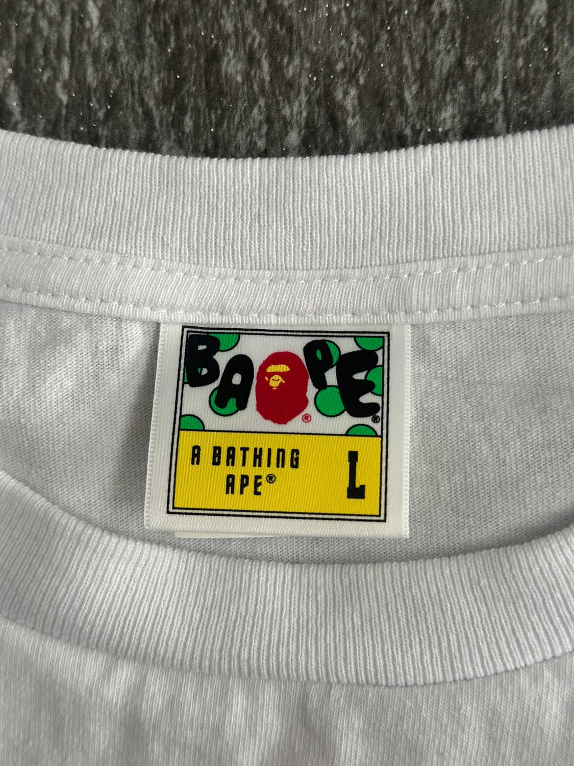 베이프 ABC카모 컬리지 반팔 티셔츠  상품이미지9