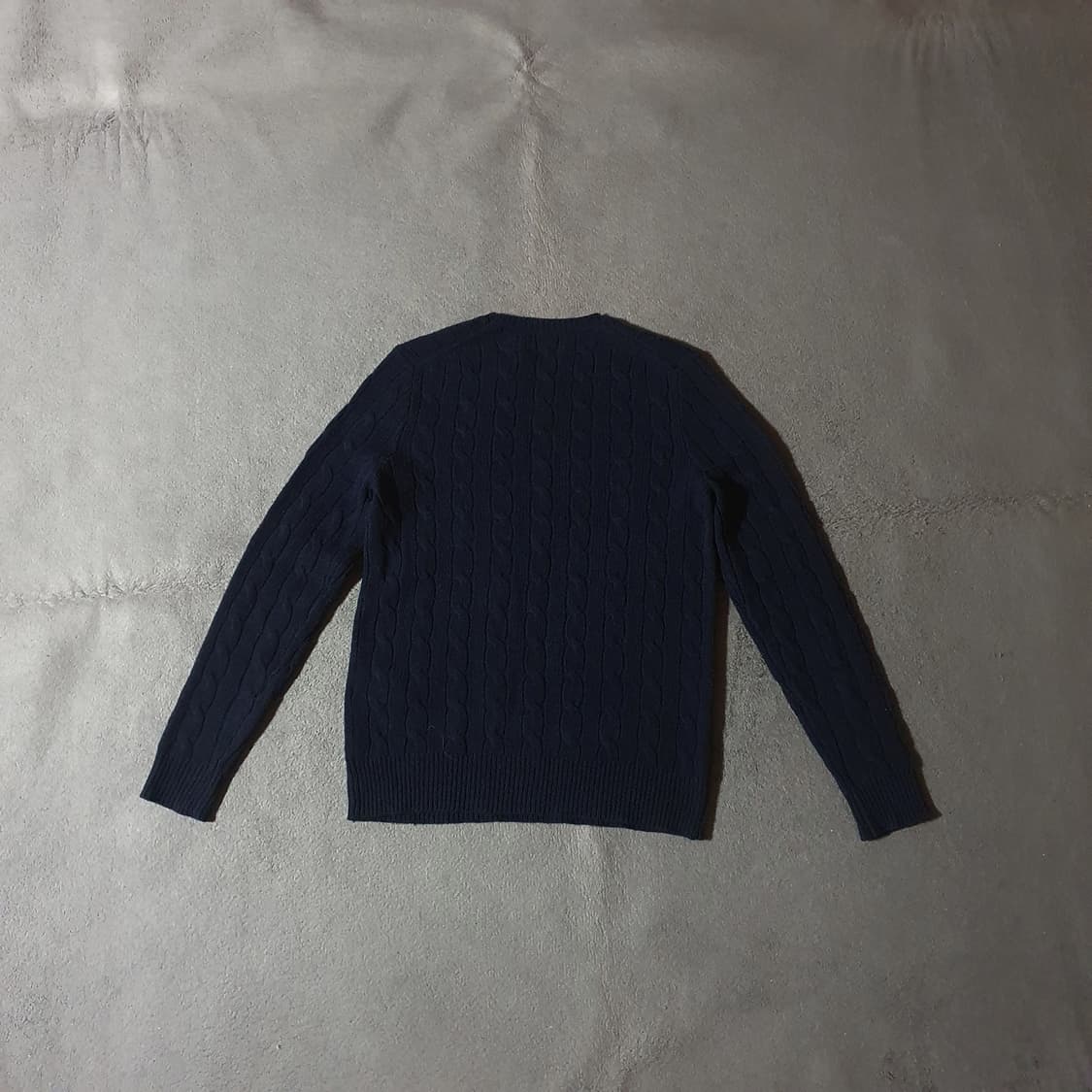 폴로 여성 울 캐시미어 케이블 니트 S 네이비 상품이미지3
