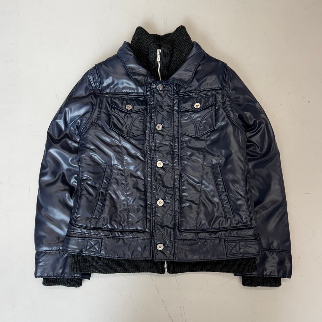 돌체앤가바나 니트도킹 하이넥 패딩 상품이미지2