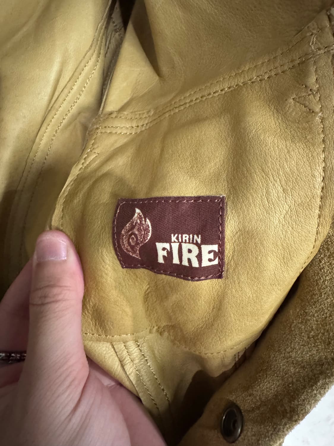 Kirin Fire 스웨이드 레더 트러커 자켓 상품이미지6