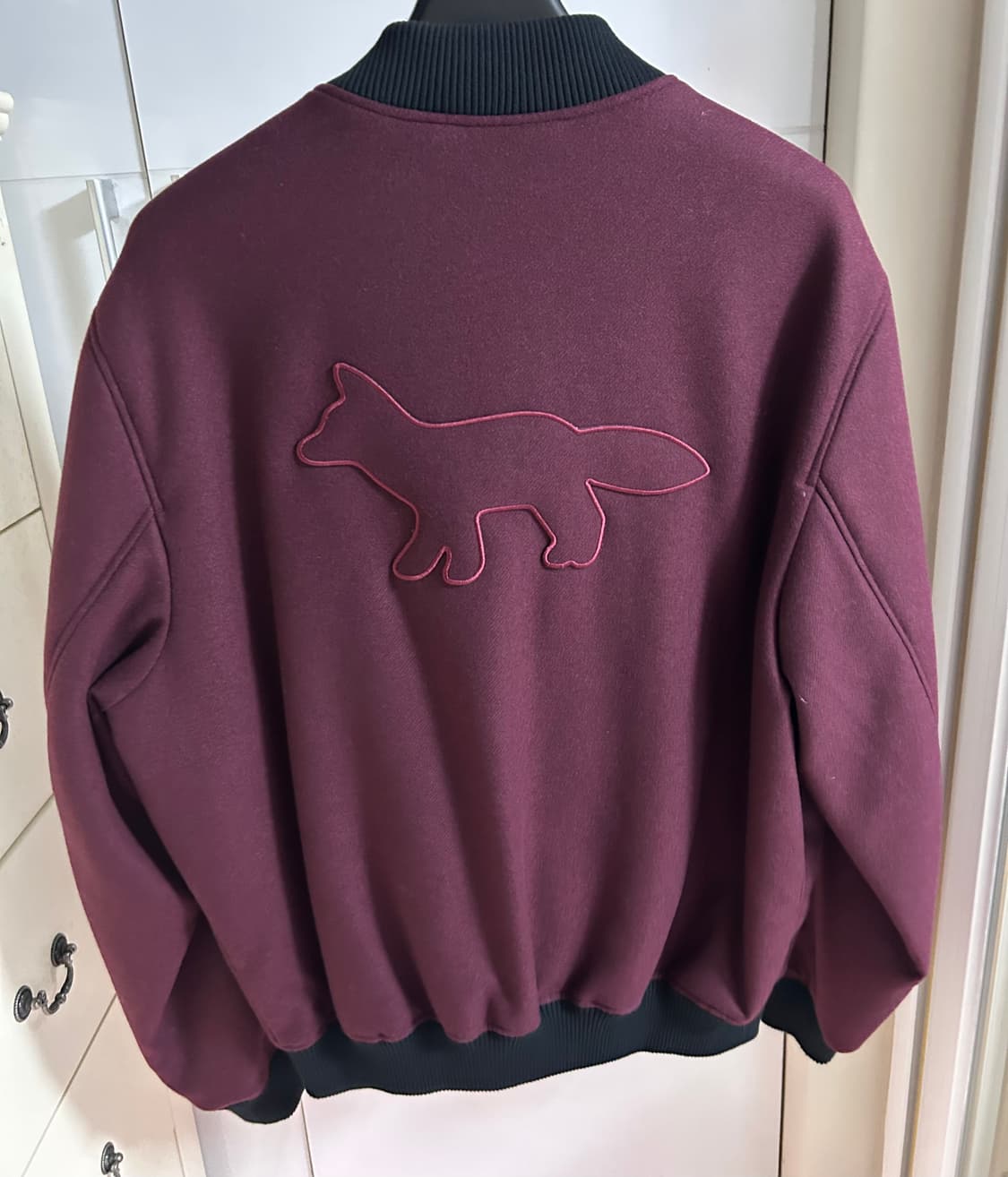 메종키츠네 테디 레드스타, 봄버 자켓 상품이미지2