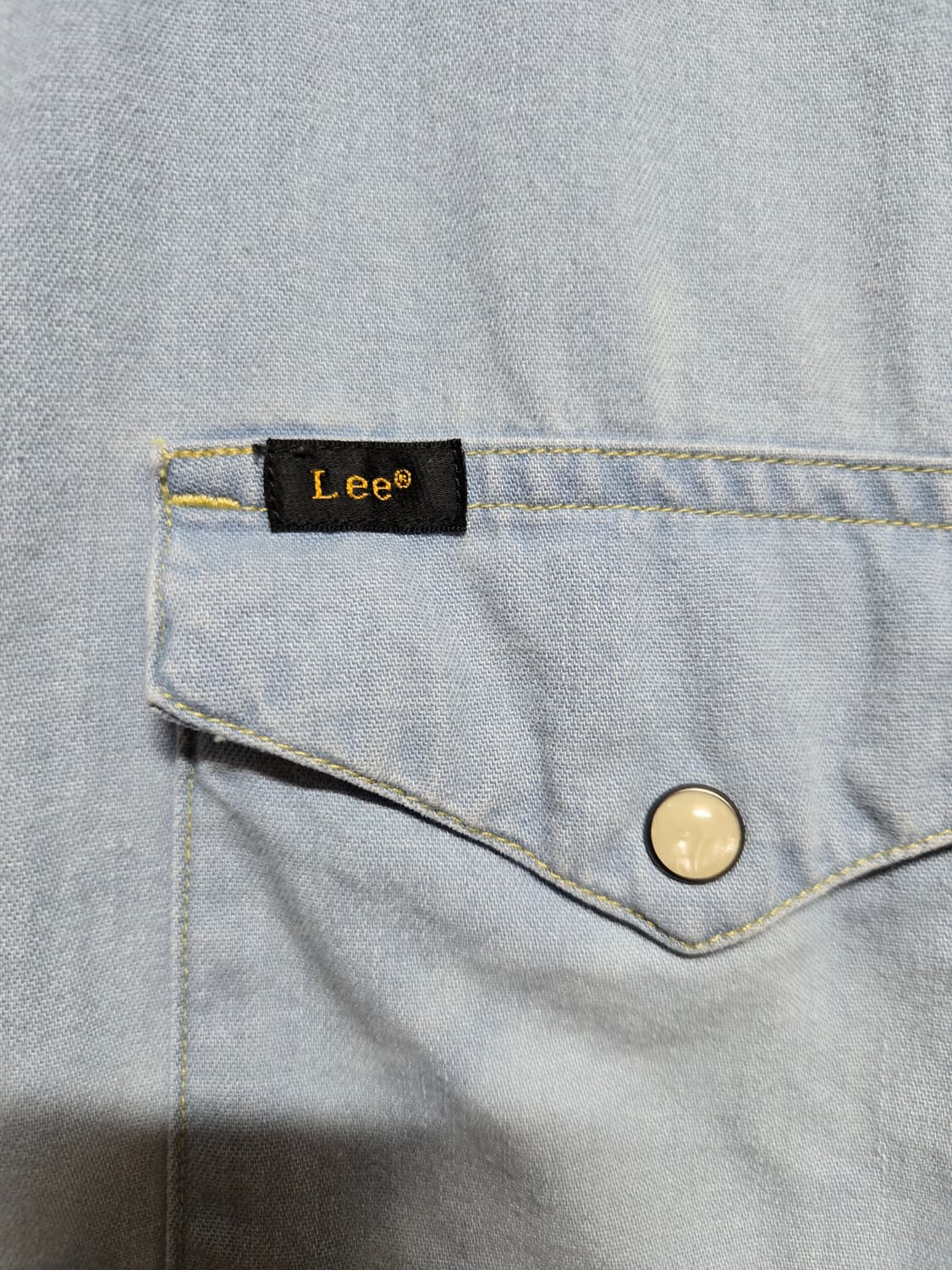 Lee 라이트 워싱 데님 웨스턴 셔츠 상품이미지3