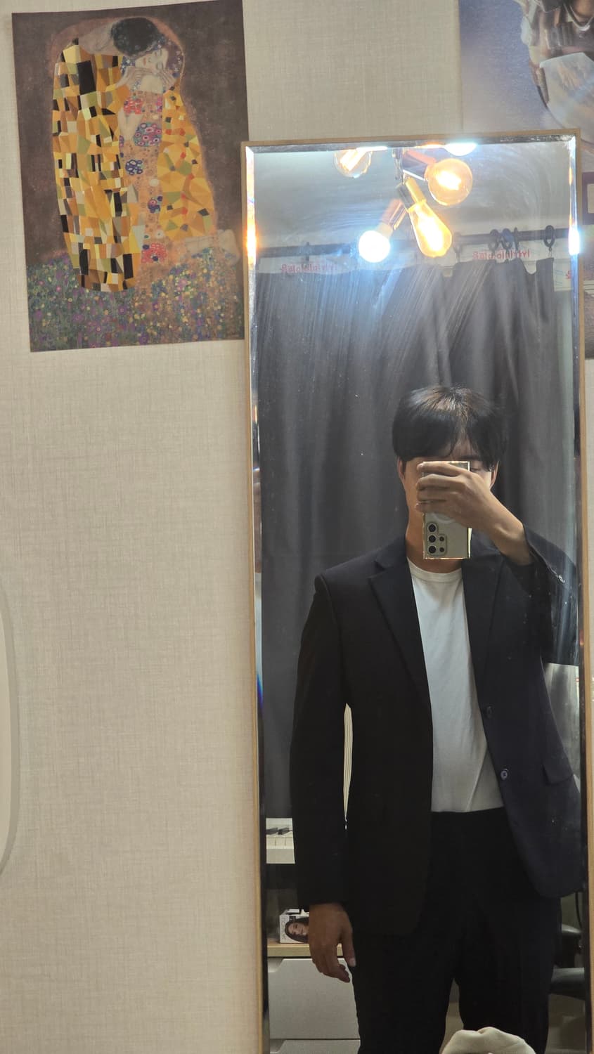 블랙 여름 정장 셋업 (바지2벌) 상품이미지6