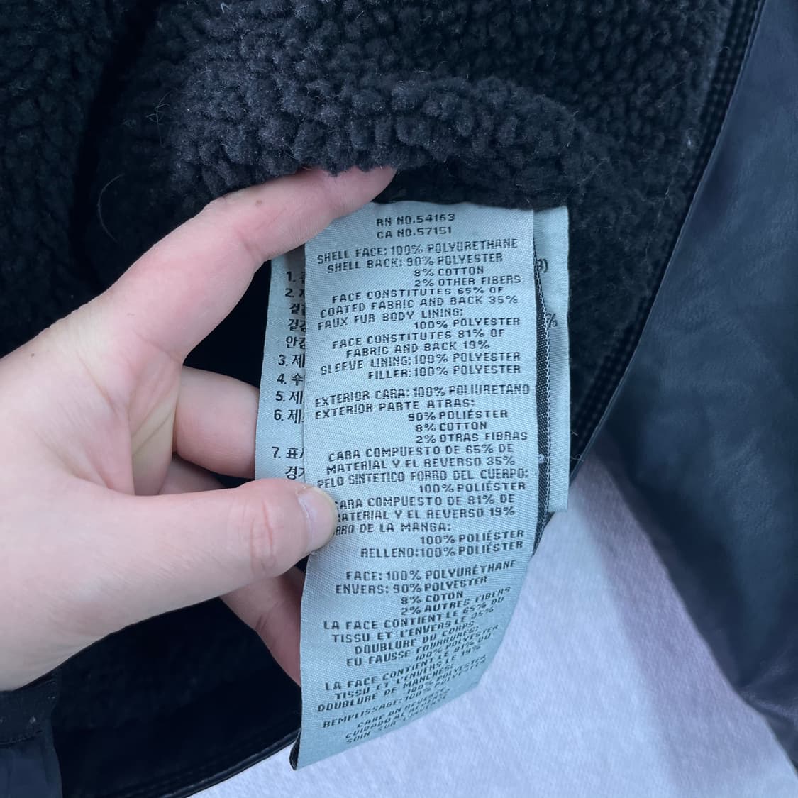 100 리바이스 쉐르파 트러커 레더 자켓 상품이미지8