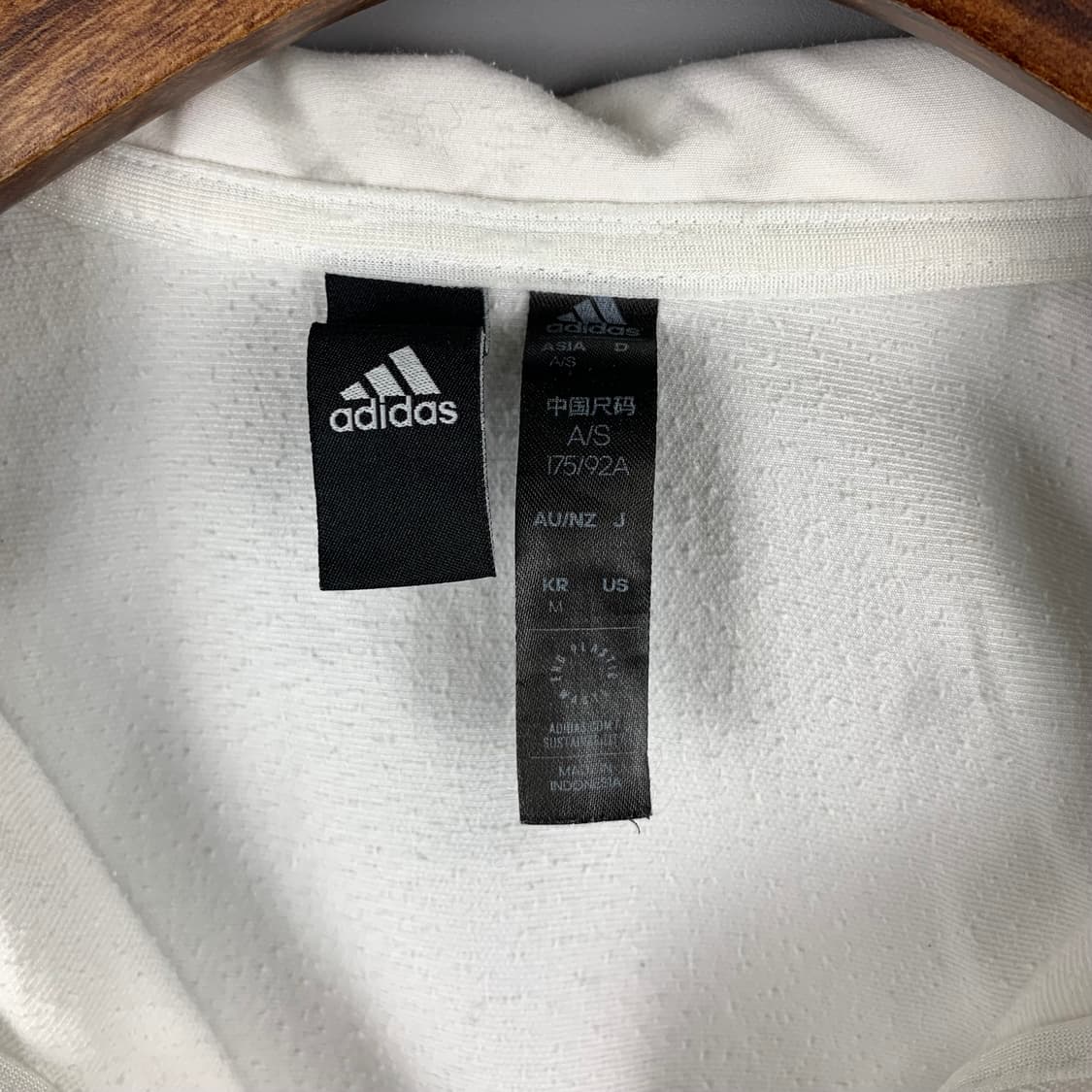 아디다스 사이드라인 화이트 바람막이 상품이미지6