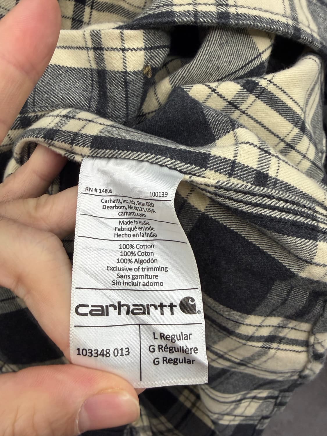 칼하트 플란넬 체크셔츠 상품이미지7