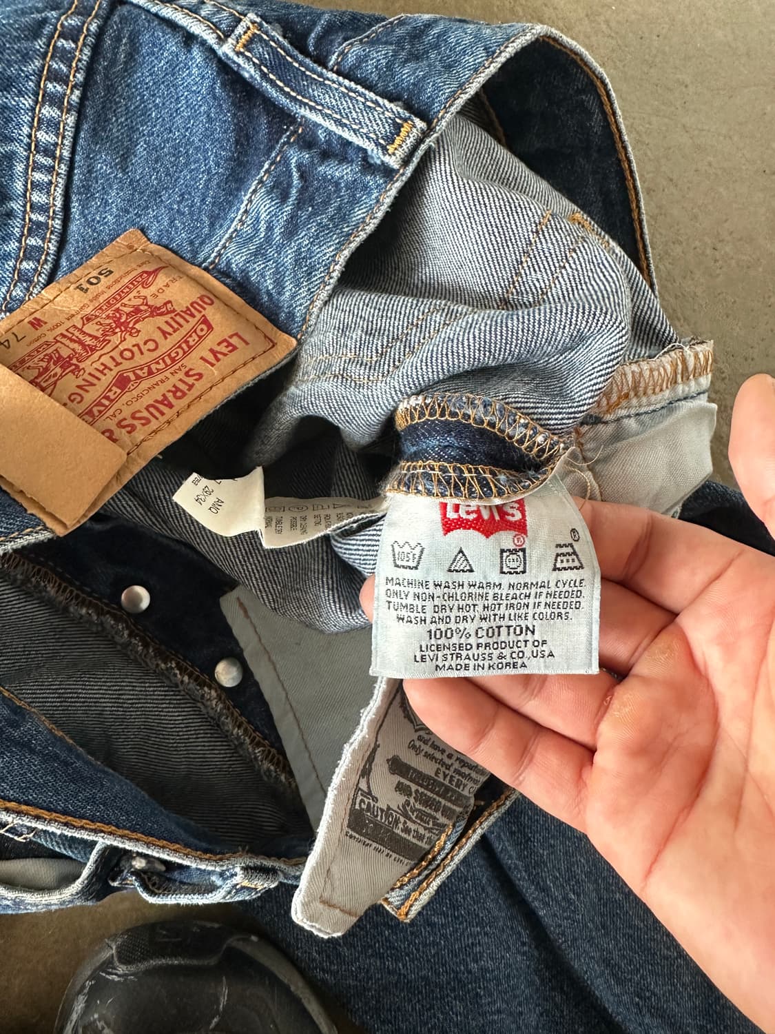 Levis 리바이스 501 Denim 상품이미지3