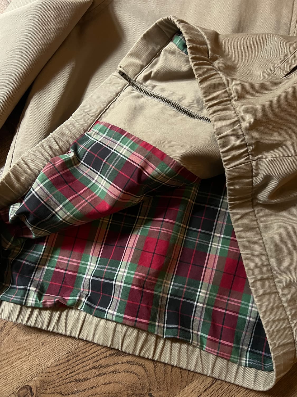 [XL]폴로 랄프로렌 체크 라이닝 베이지 베이포트 자켓 상품이미지6