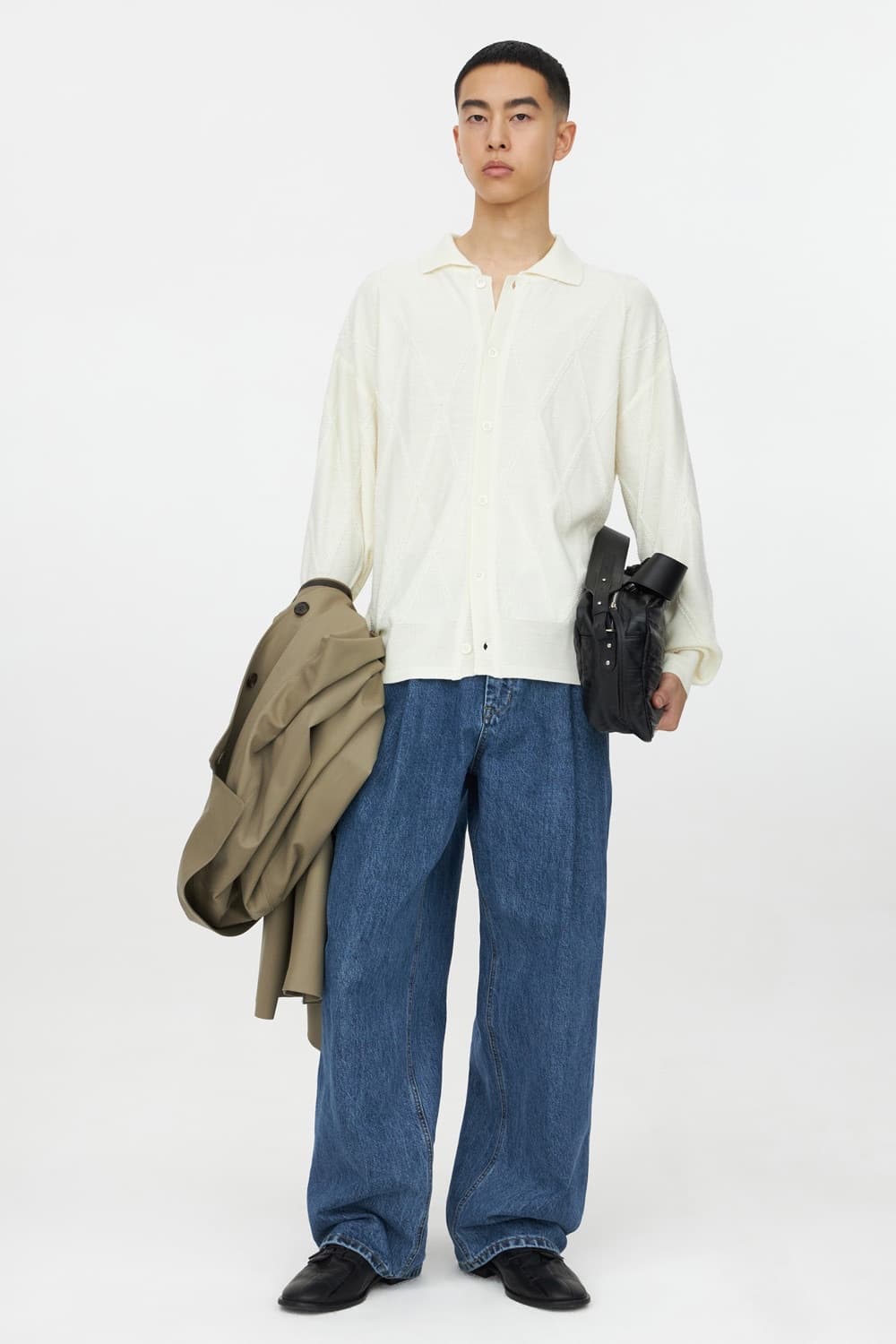 유스 스트럭쳐 와이드 팬츠 L사이즈 상품이미지2