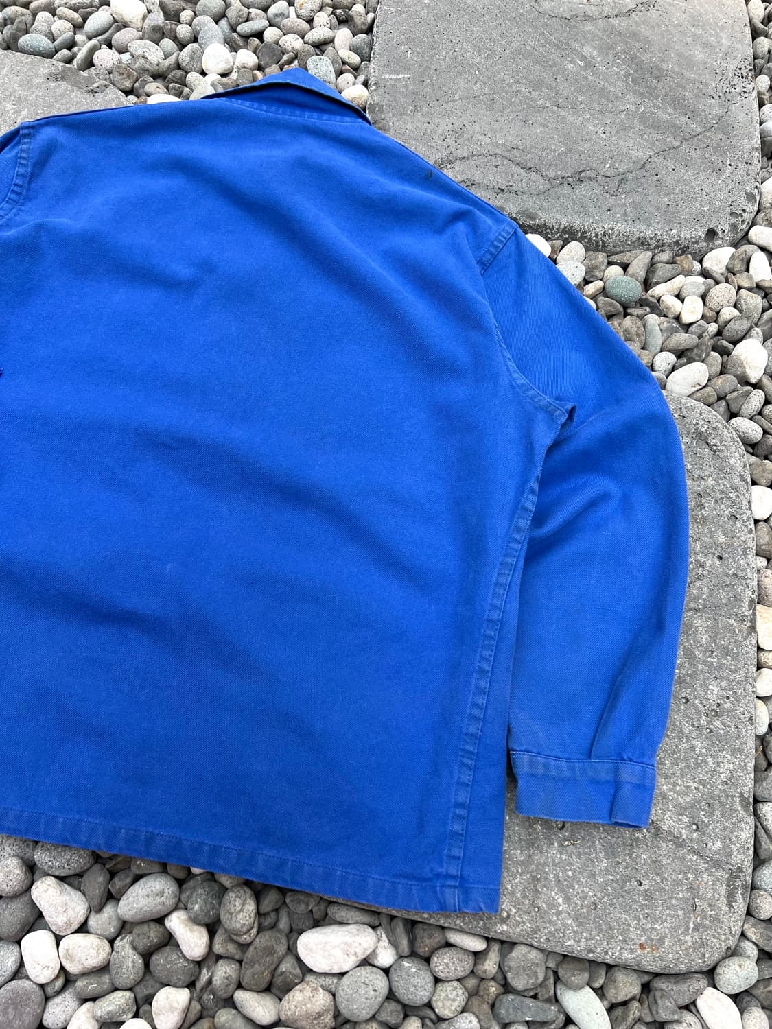 OLD VINTAGE WASHING BLUE FRENCH 프렌치워크자켓 상품이미지8