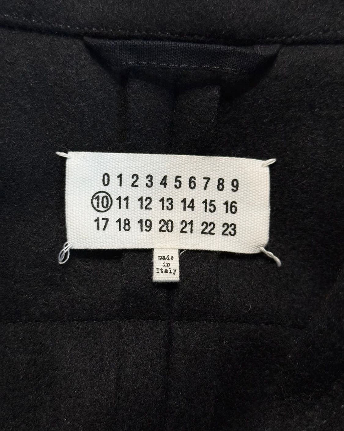 메종 마르지엘라 2021fw 블랙 울 레더 패치워크 자켓 상품이미지7