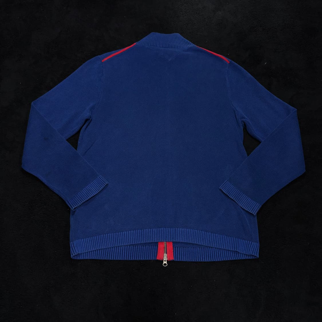 XL 타미힐피거 다크블루 투웨이 니트집업 상품이미지2