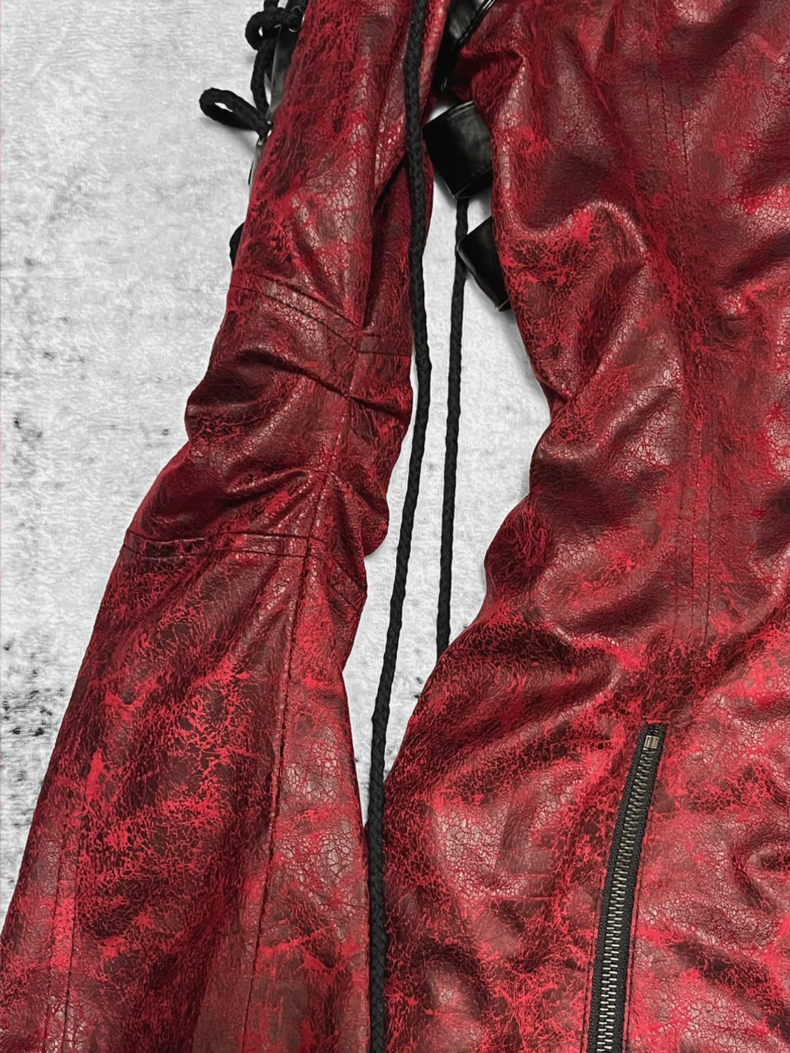 (punk rave) v-kei bondage leather coat  상품이미지7