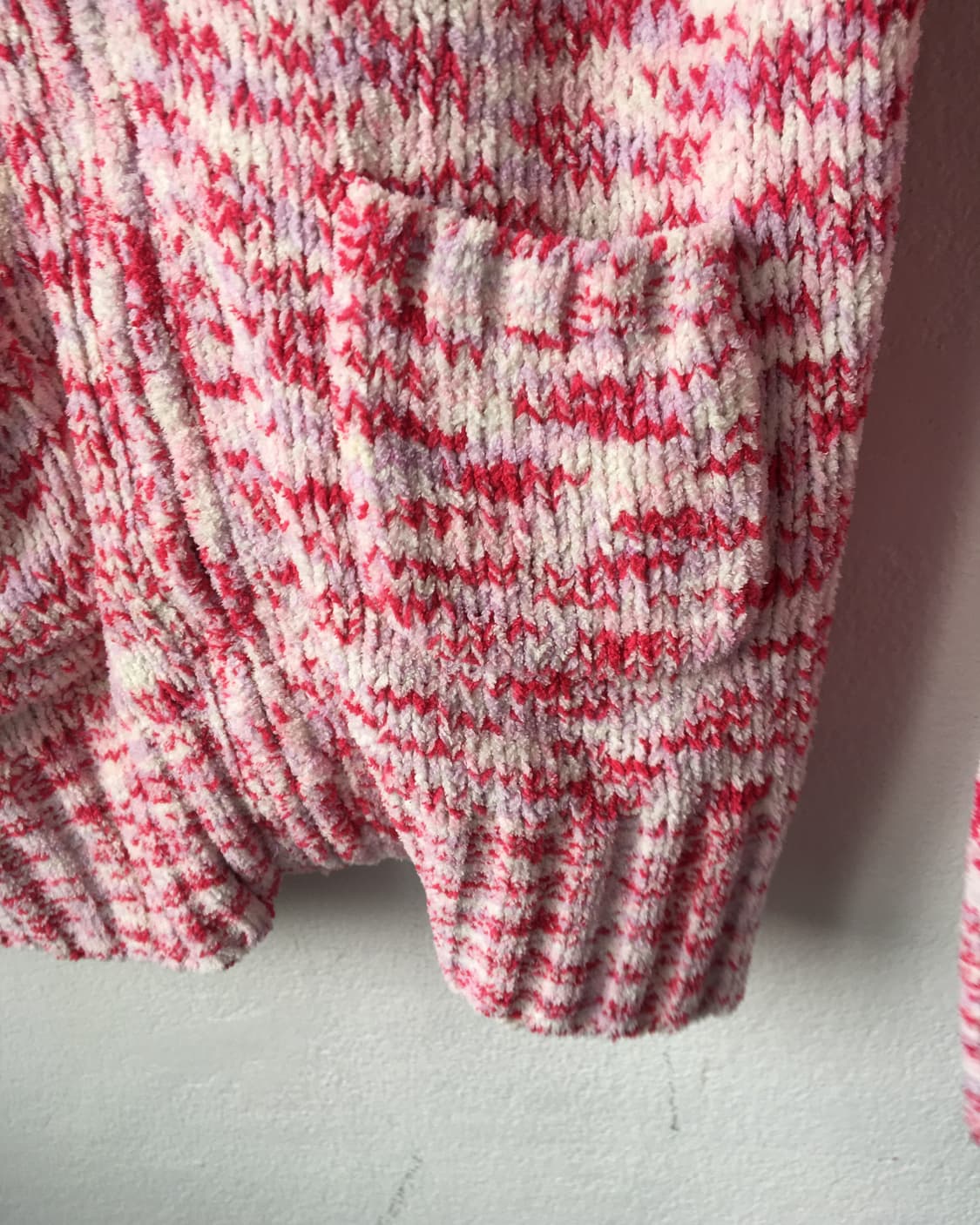 Pom pom hood knit zip up 상품이미지5