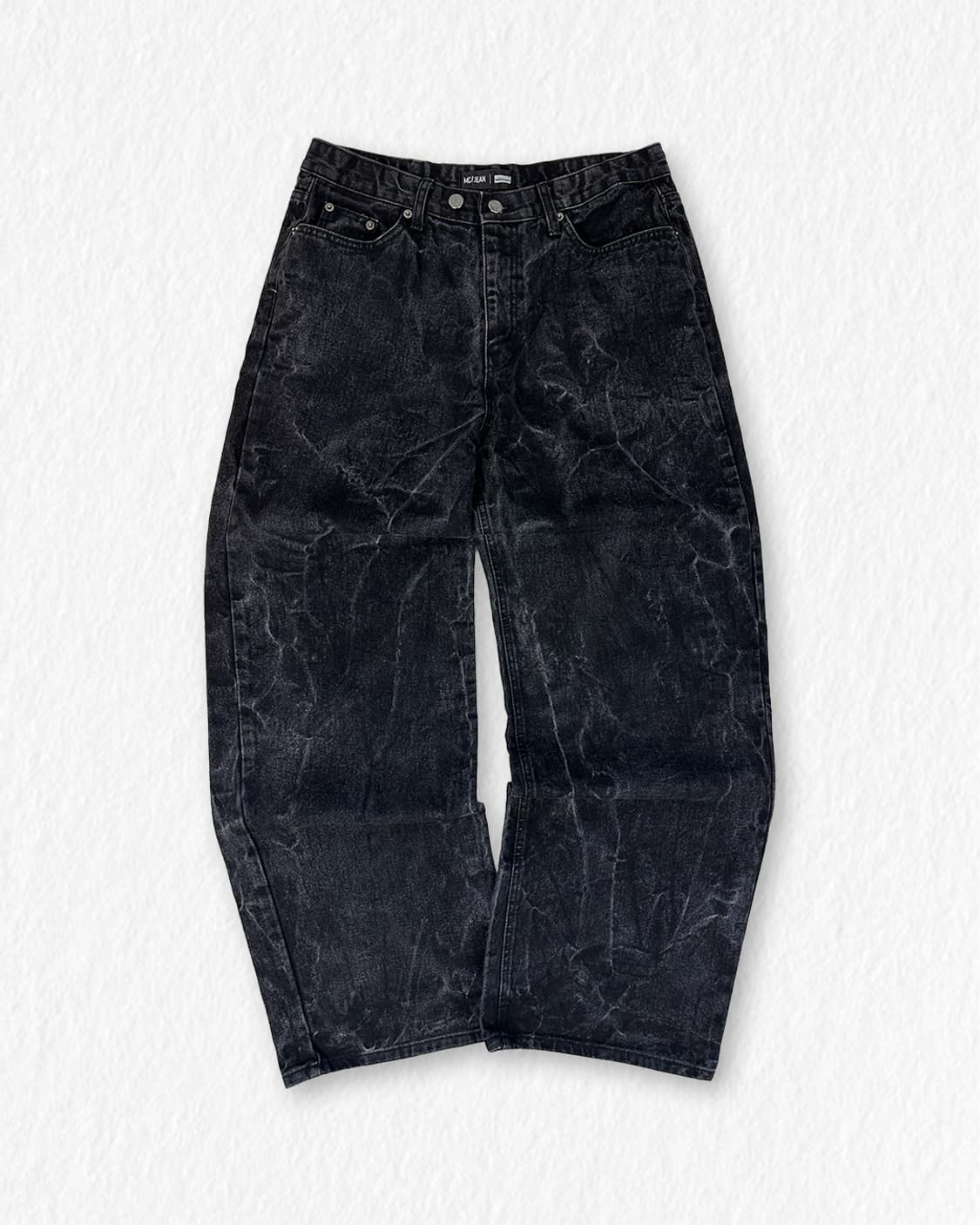 리언코르 워싱 흑청 데님 팬츠 상품이미지1