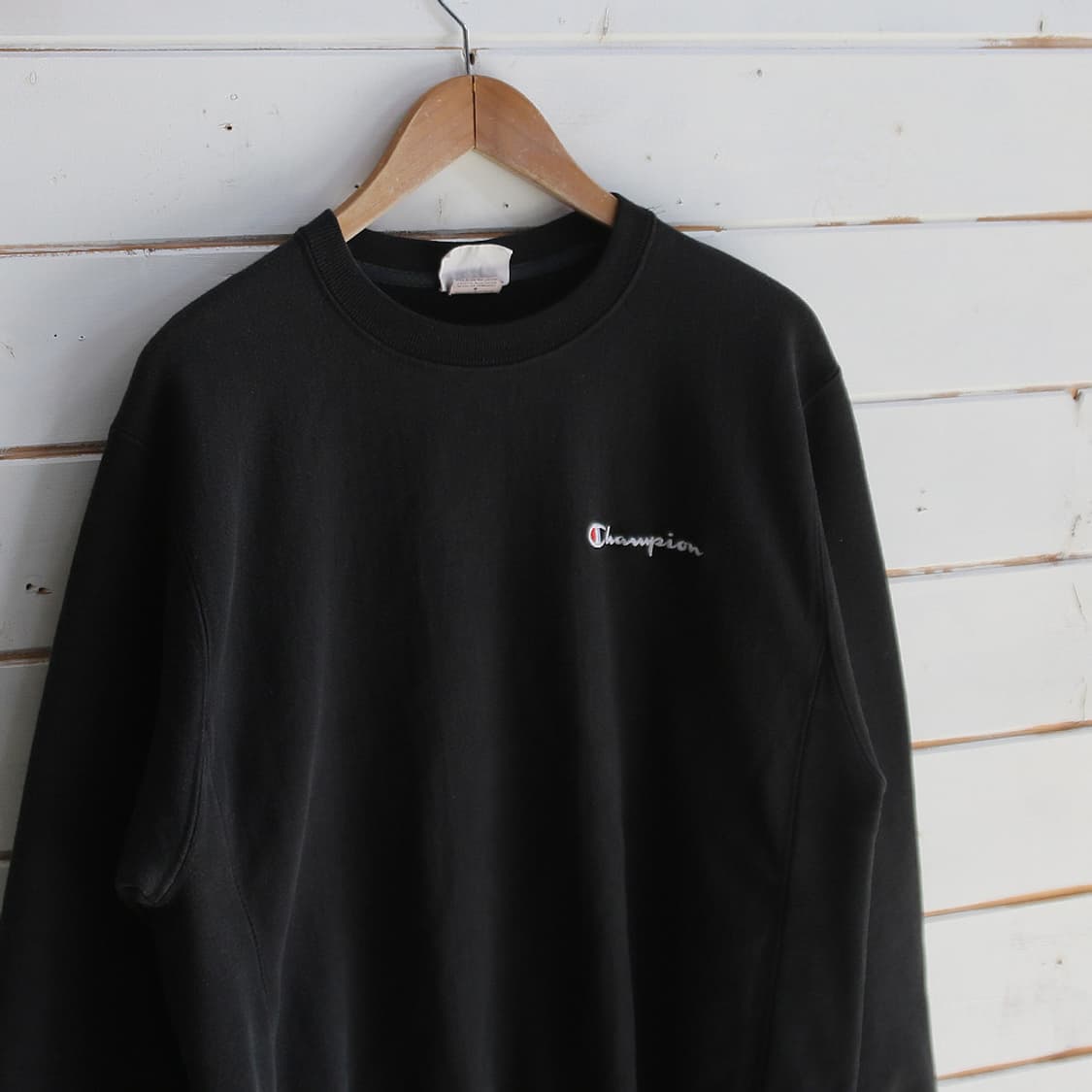 (착용컷) Champion 리버스 위브 스웻 셔츠 (남성용 100) 상품이미지1