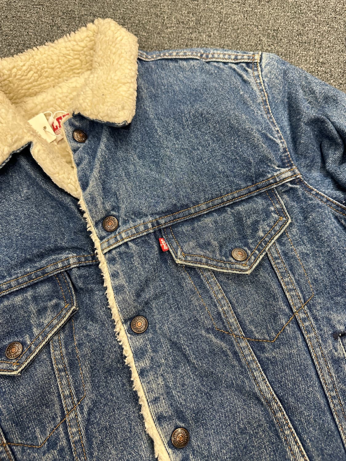 80s 리바이스 셰르파 트러커 데님자켓 상품이미지4
