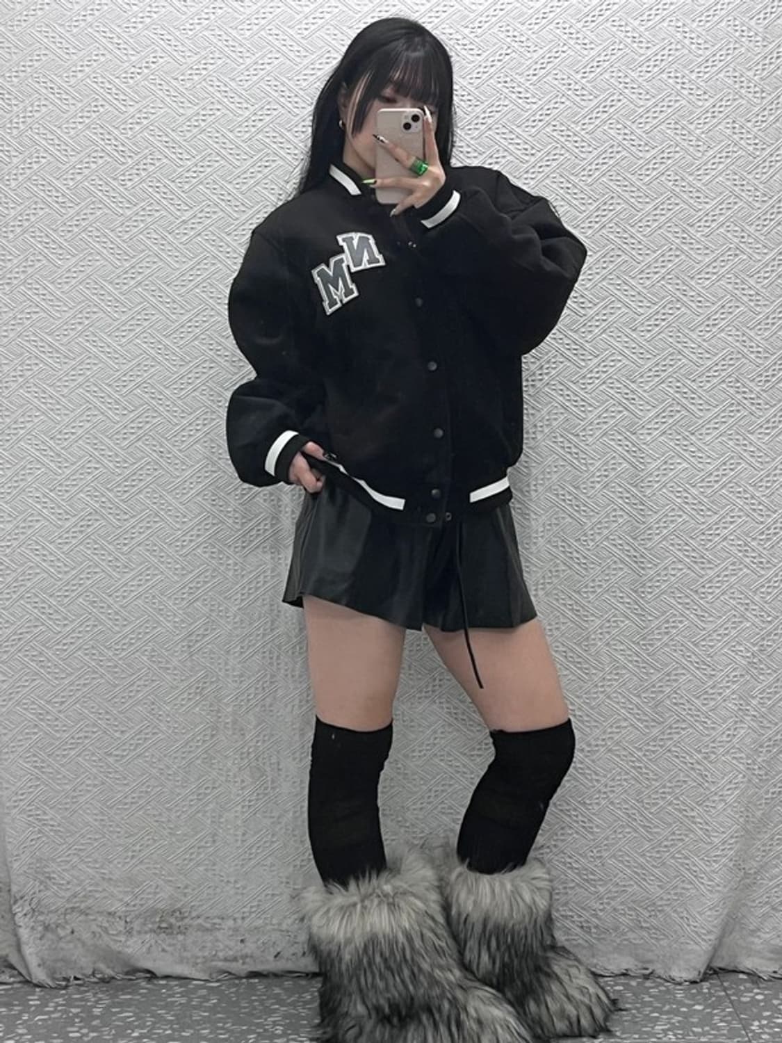 노메뉴얼 캐주얼 스트릿 바시티 자켓 L C08577 상품이미지2