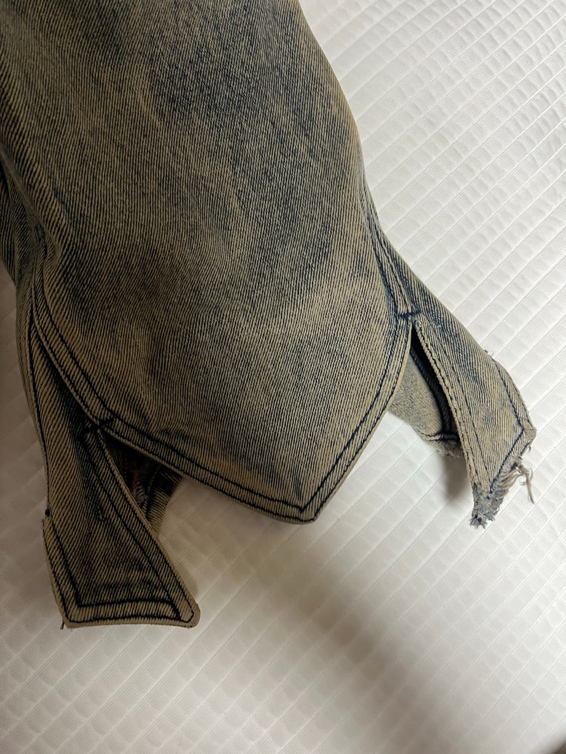 [30] 와이프로젝트 튜더 디스트로이드 스플릿 헴 데님팬츠 상품이미지6