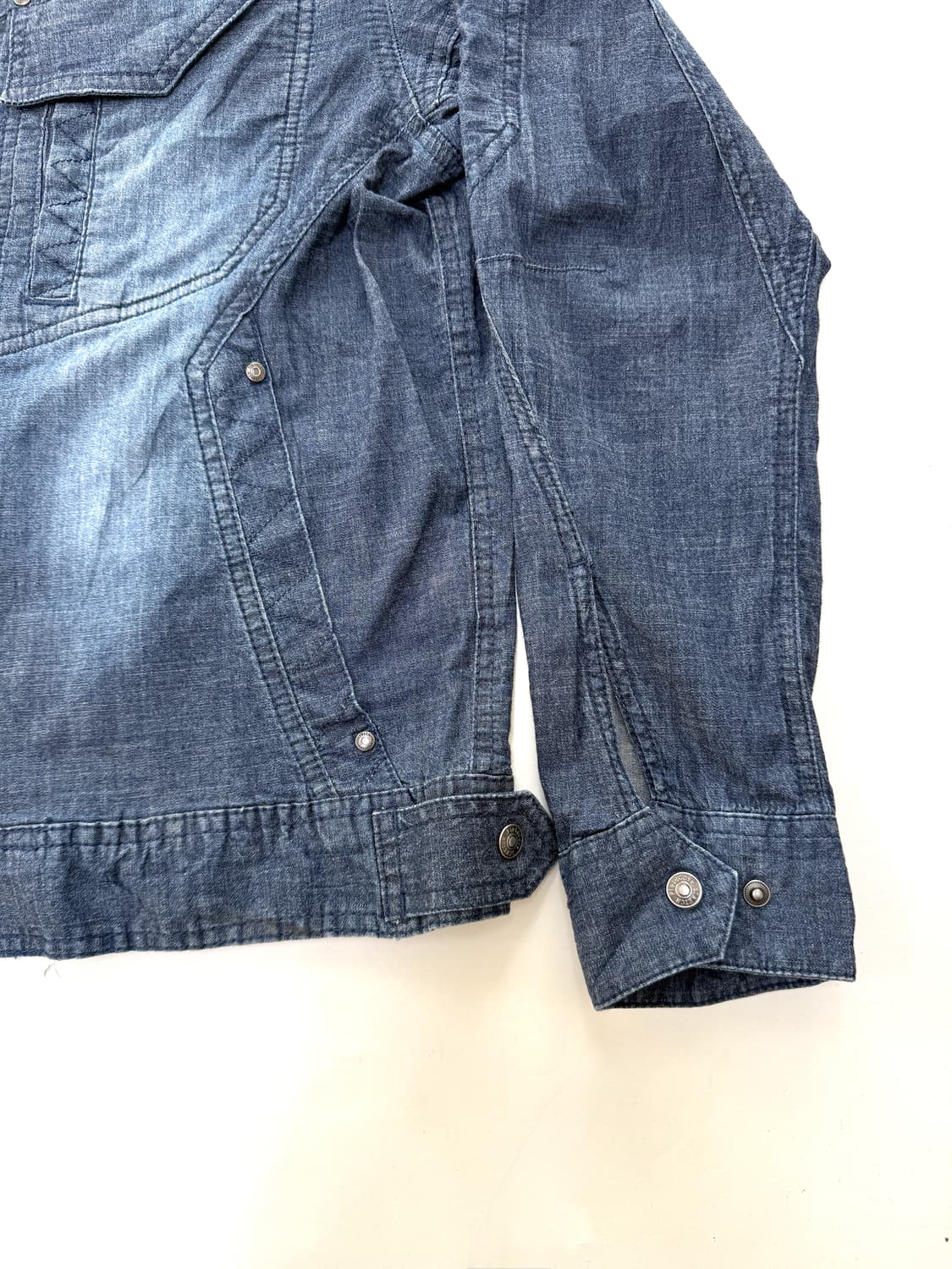 필드코어(FieldCore) 에어로 스트레치 인디고 데님 집업 상품이미지2