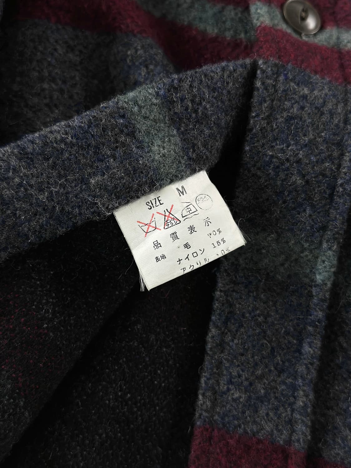 90s 빈티지 리바이스 울 블랜드 스트라이프 셔츠 상품이미지10