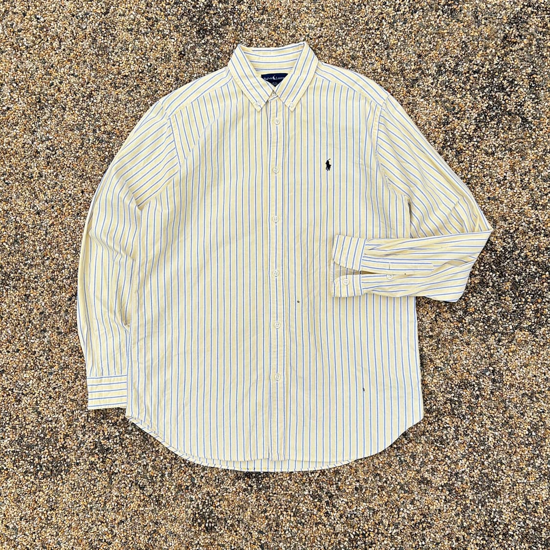 폴로 랄프로렌 옐로우 스트라이프 셔츠 상품이미지1
